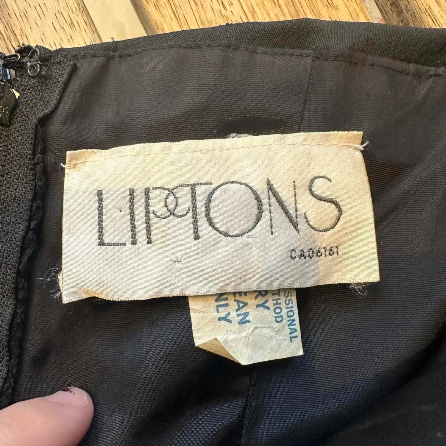 Liptons Black Strapless Dress image indicator(3)