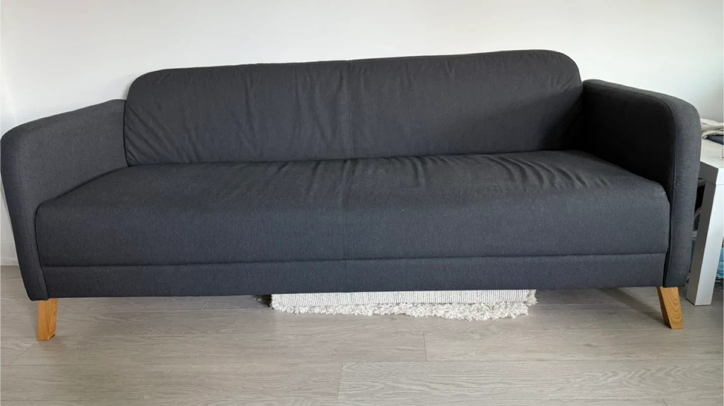 Dark Grey Loveseat Sofa