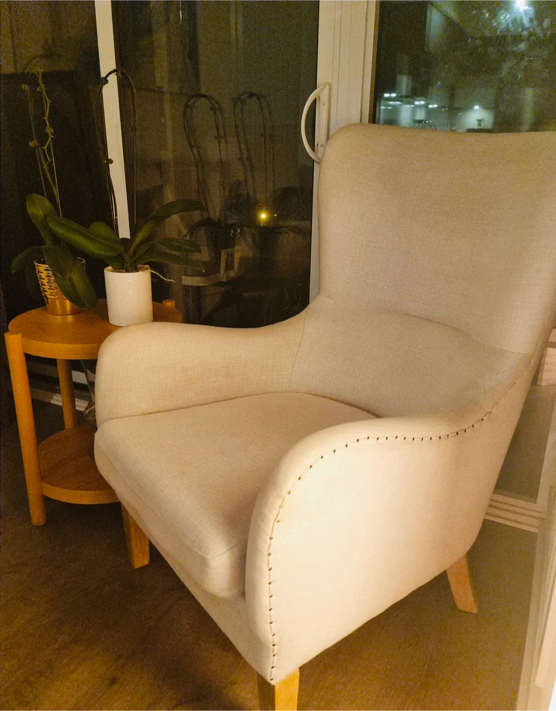 Beige Armchair - Accent Chair image indicator(2)