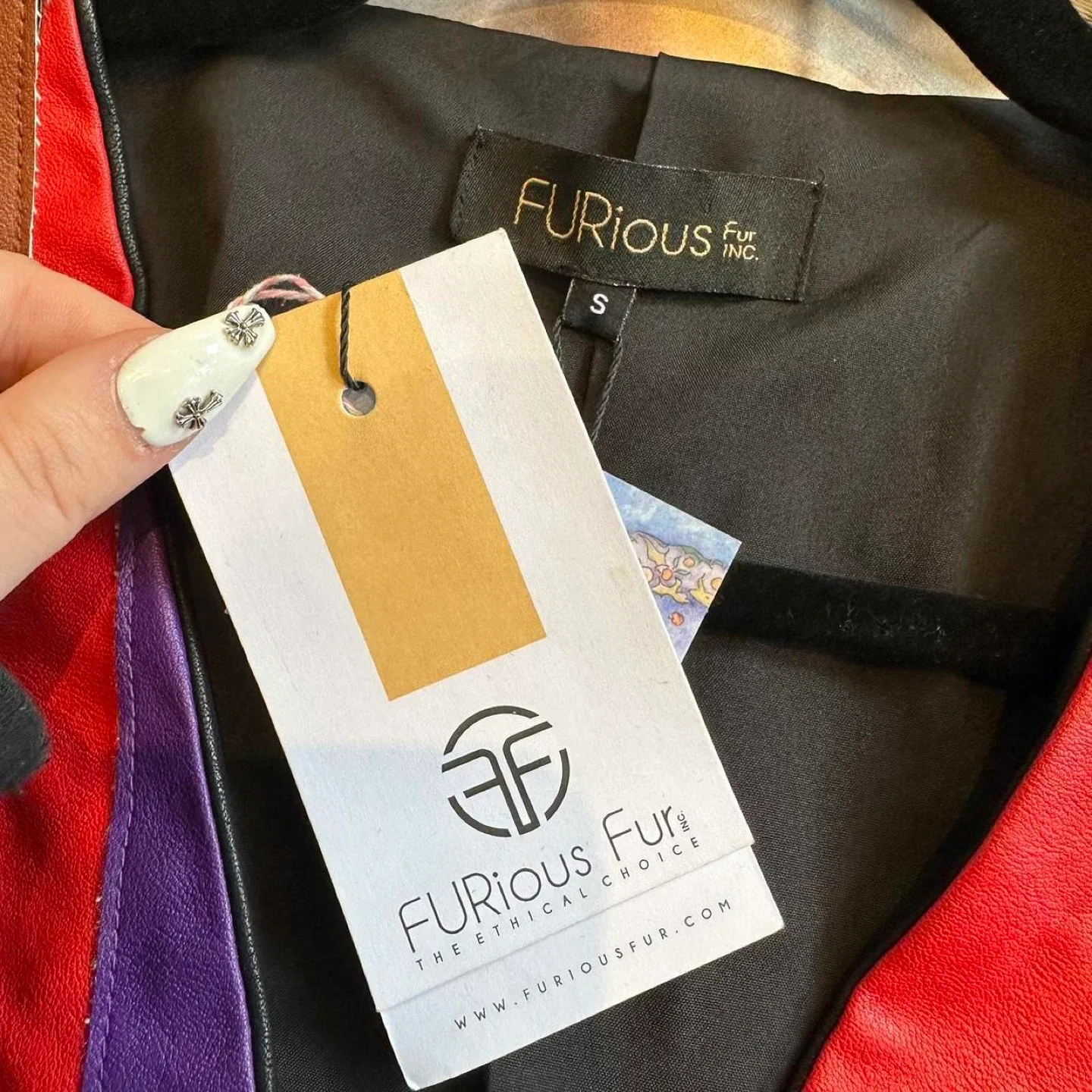 Furious Fur Leather Jacket - Size Small image indicator(4)