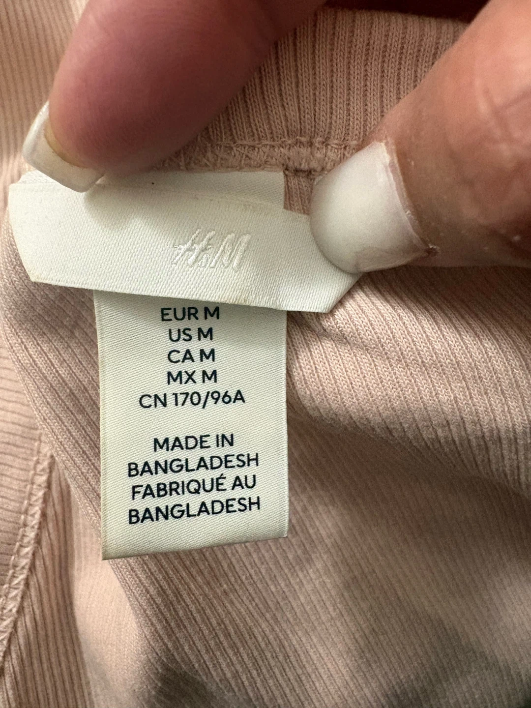 H&M Ribbed Tank Top - Size M - photo 4