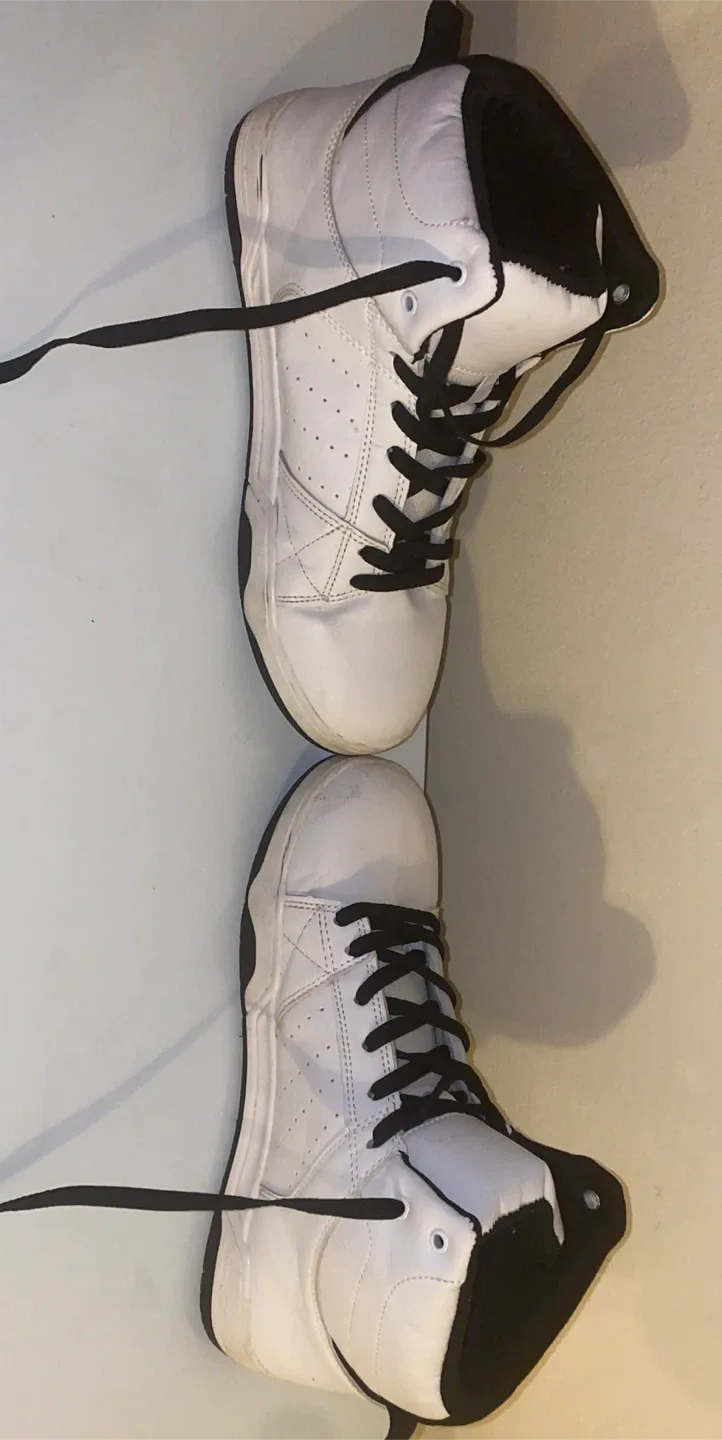 White High-Top brand athletic works