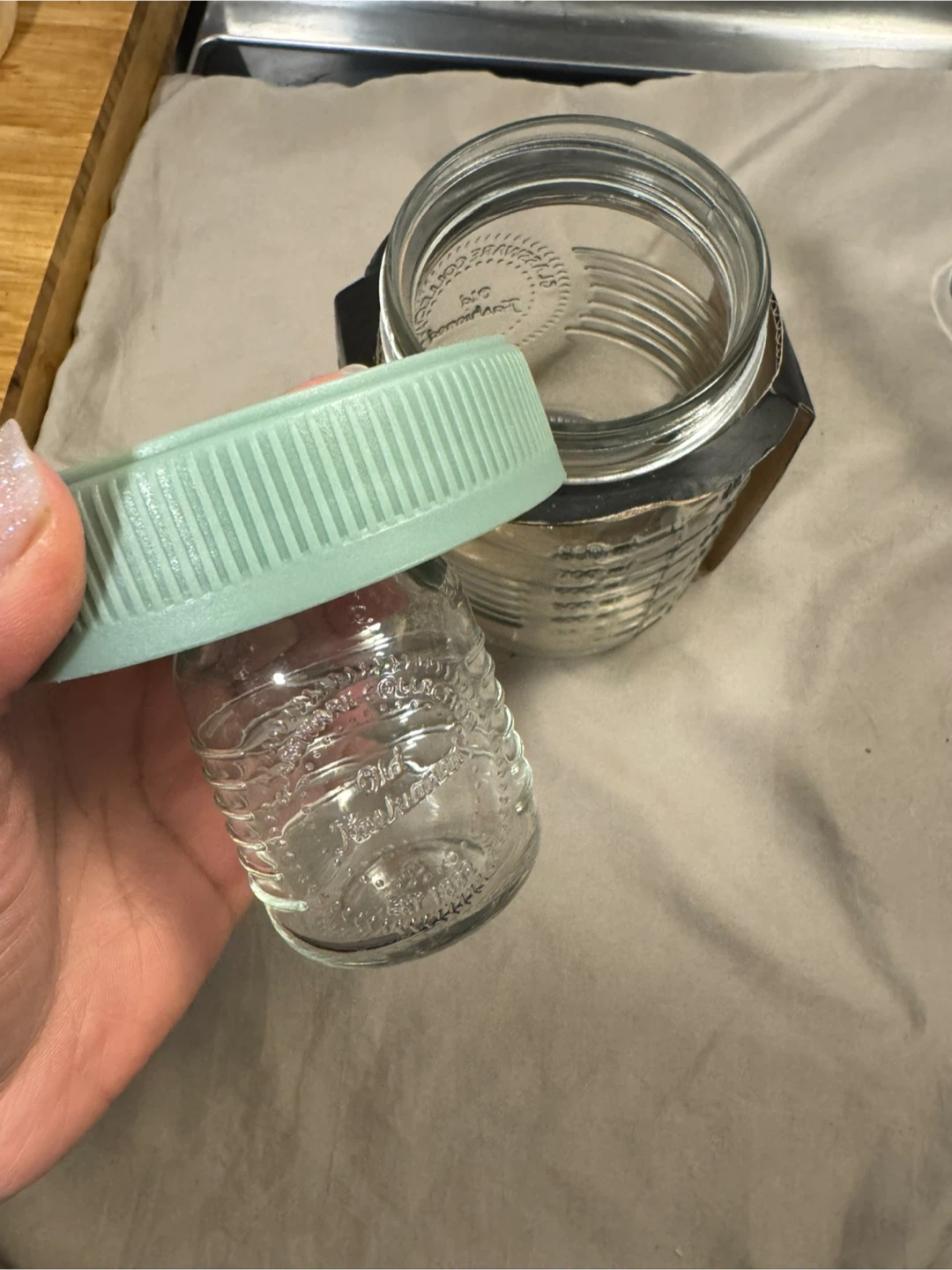 Salad To-Go Mason Jar with Dressing Container - photo 2