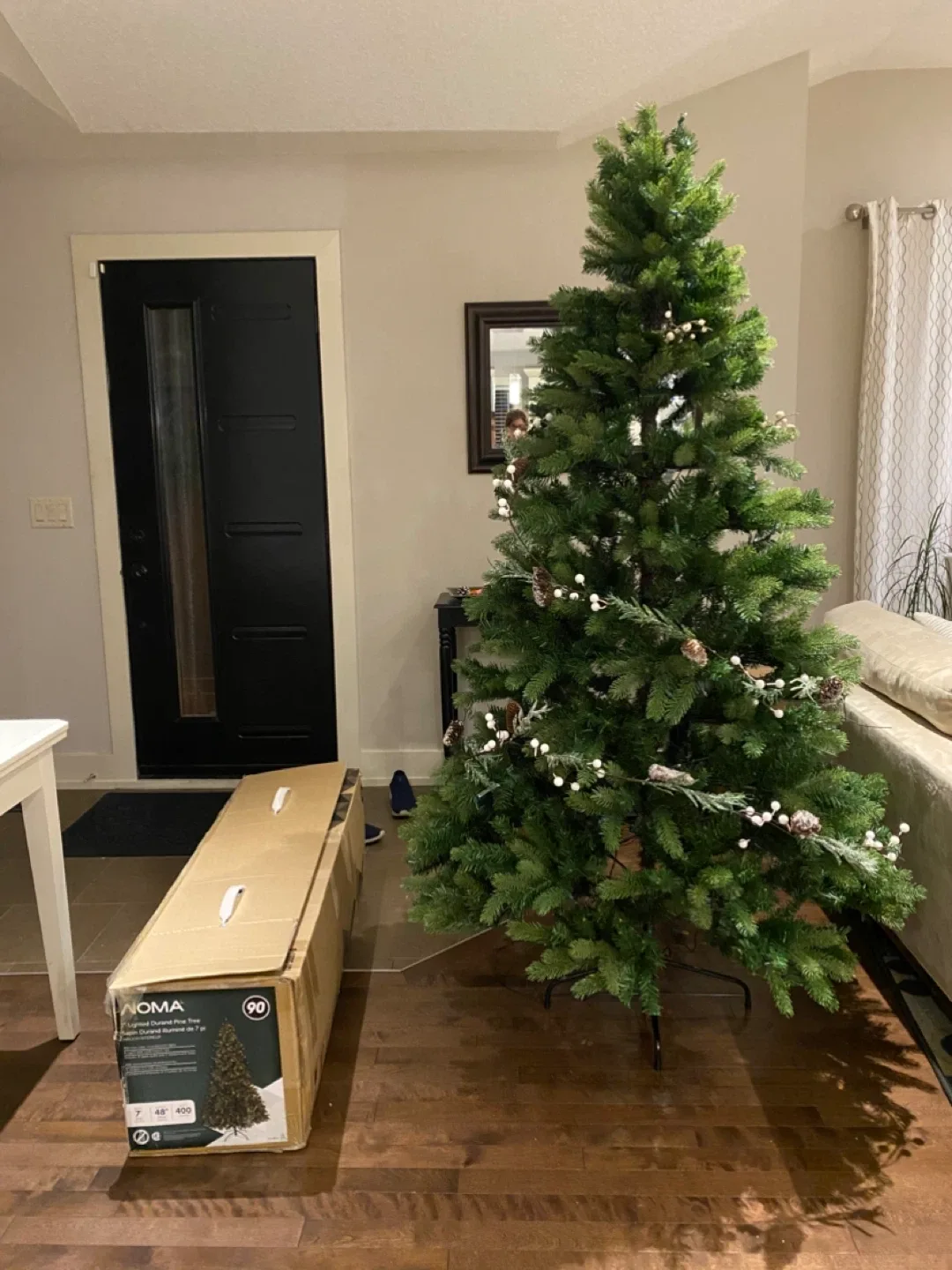 Noma pre-lit 7ft Christmas tree with stand