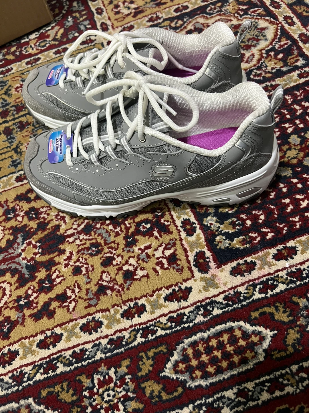 Skechers D'Lites Memory Foam Sneakers - Grey - photo 2