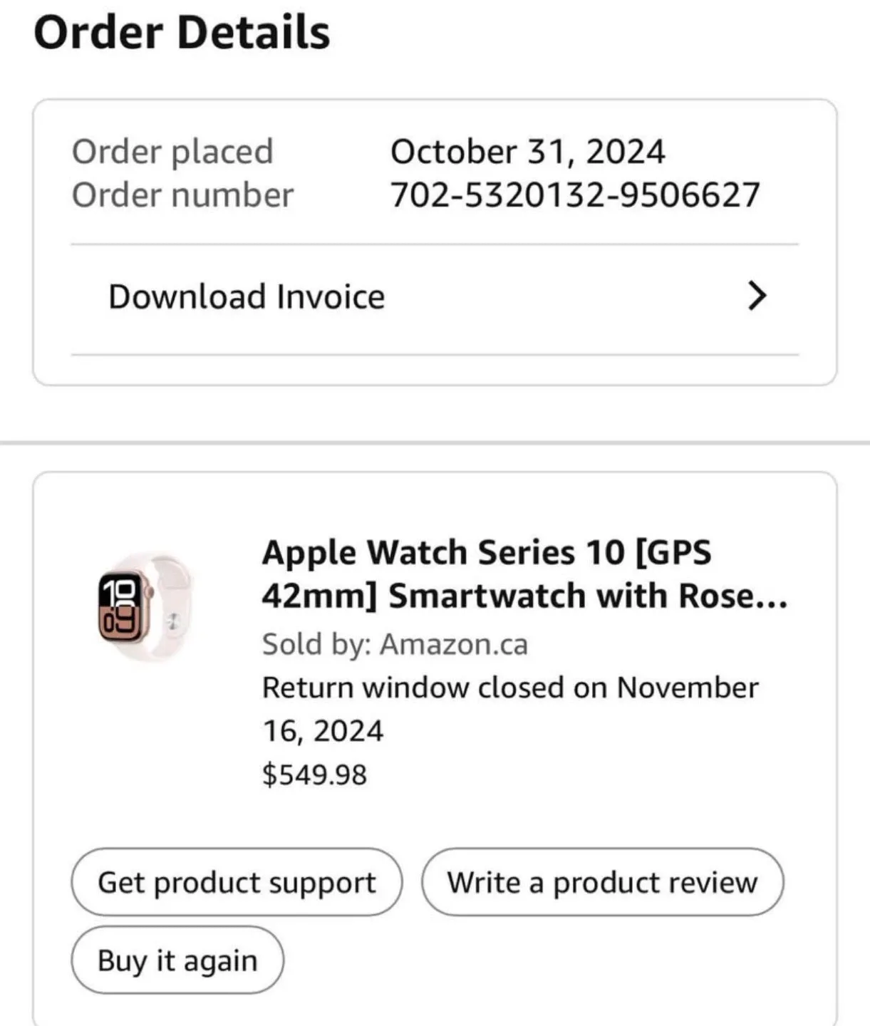 Apple Watch Series 10 [GPS 42mm] - Rose Gold image indicator(4)