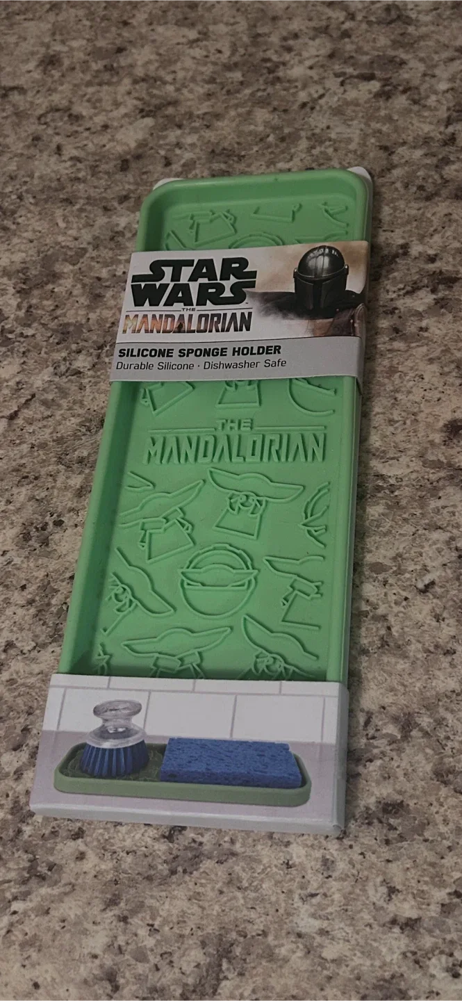 🌠NEW Star Wars Mandalorian Silicone Sponge Holder – Grogu Design