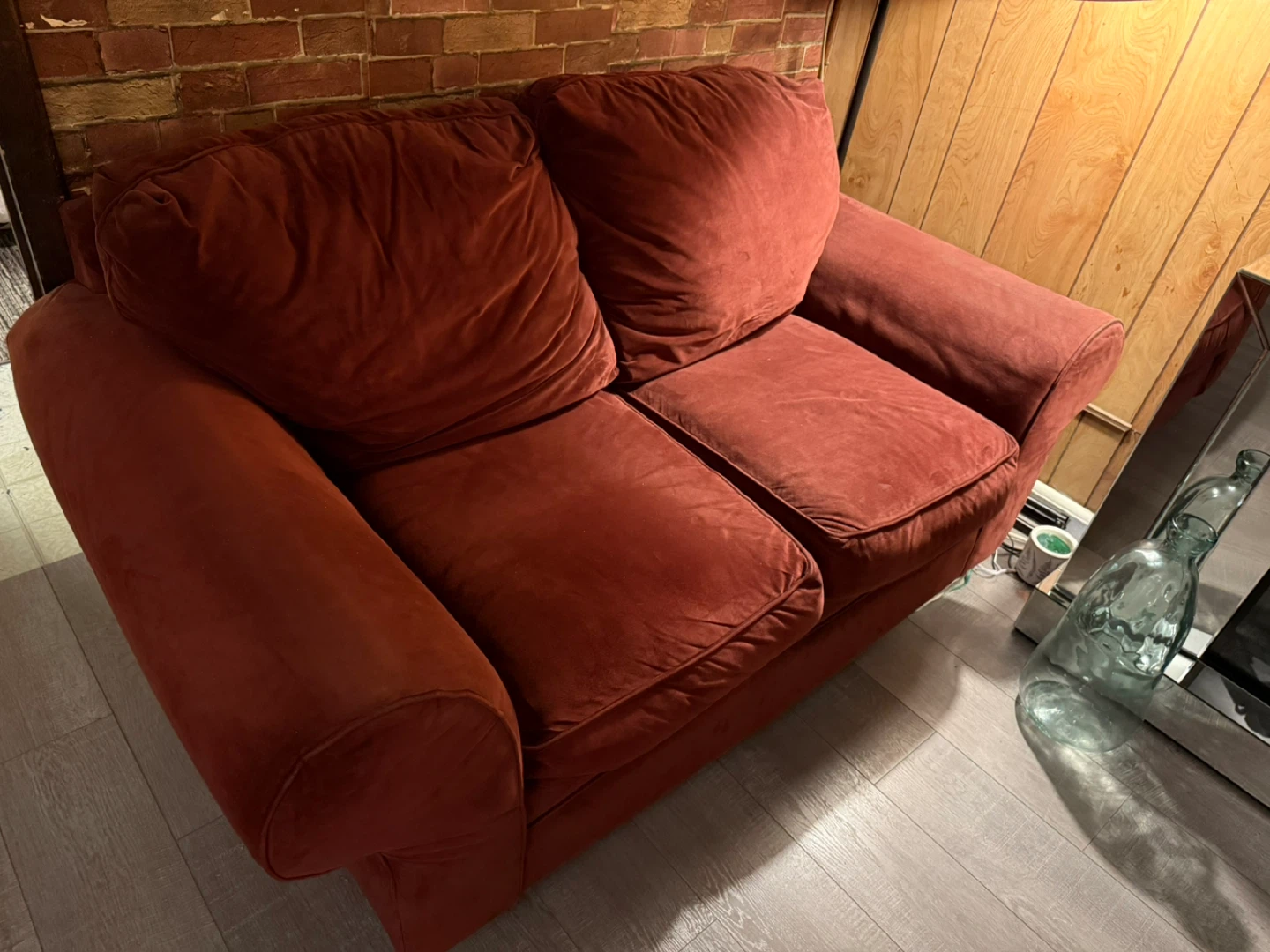 Comfortable Reddish-Brown Sofa - photo 2
