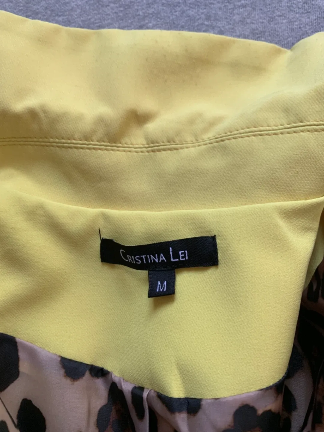 Cristina Lei Yellow Blazer - Size M image indicator(3)