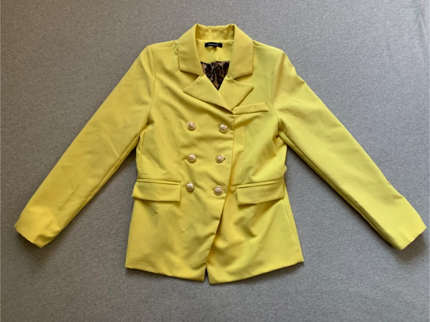 Cristina Lei Yellow Blazer - Size M