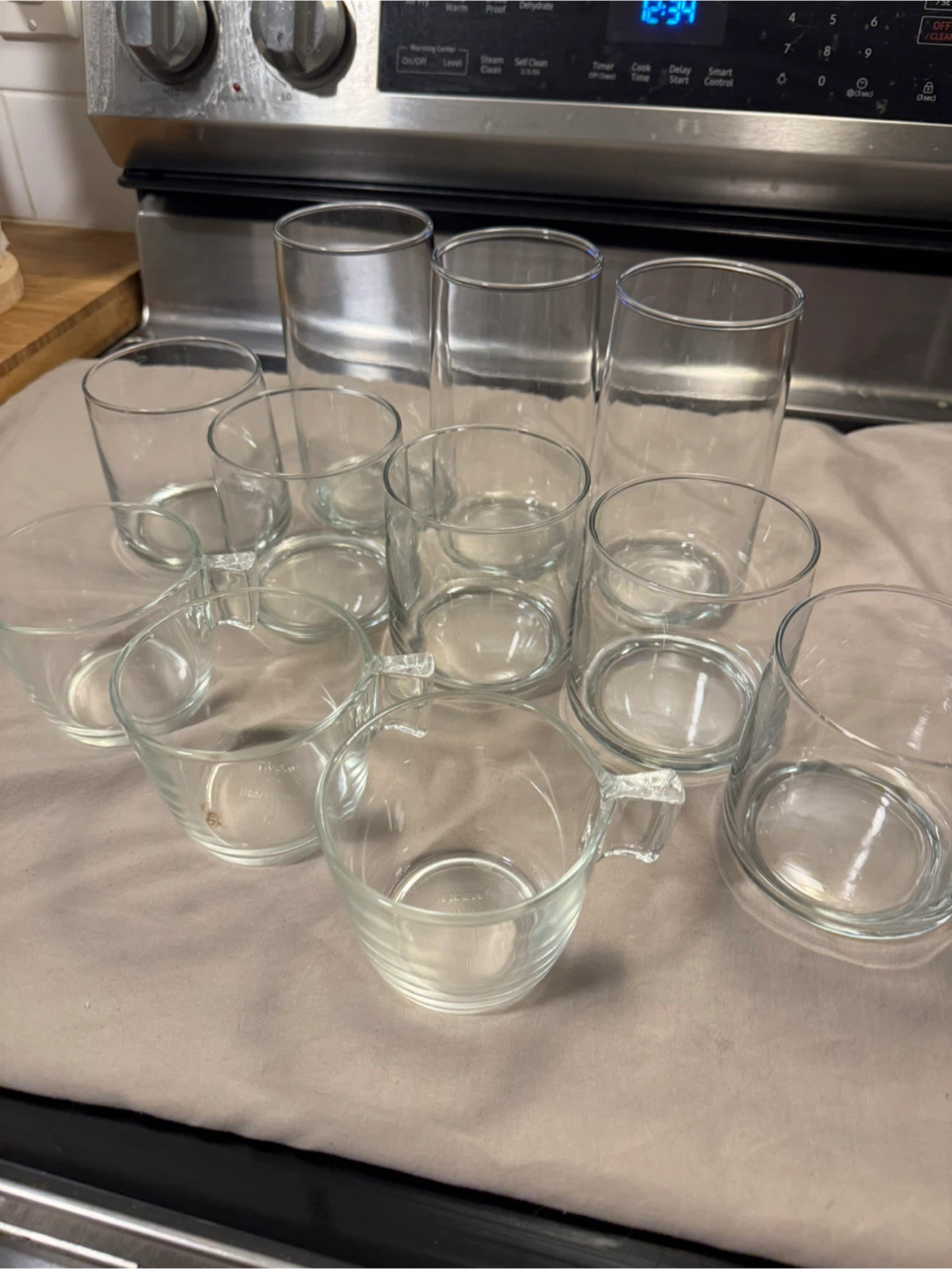Glass Drinkware Set