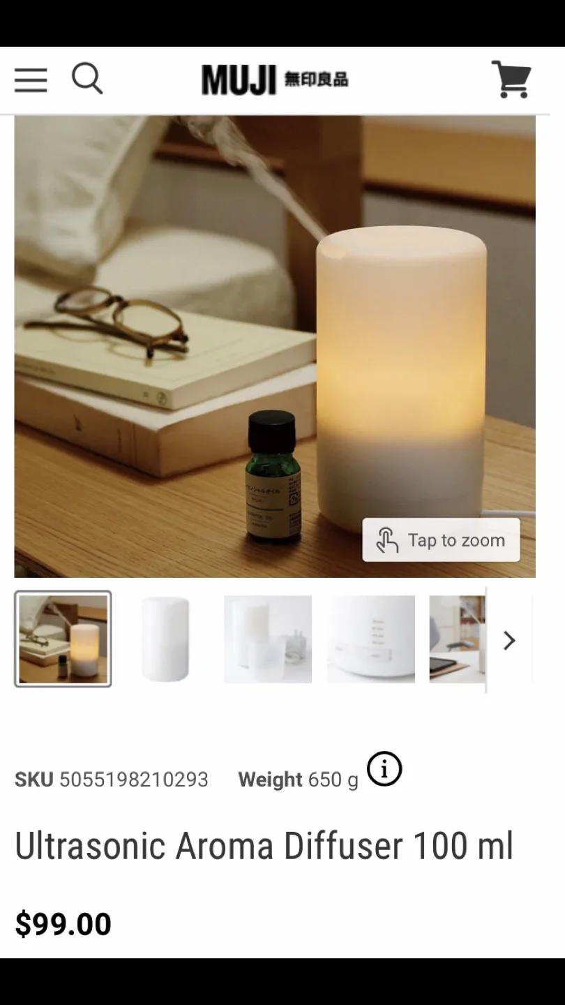 Muji Diffuser✨NEW (+FREE Ess.Oil)- Retail $99+tax! image indicator(5)