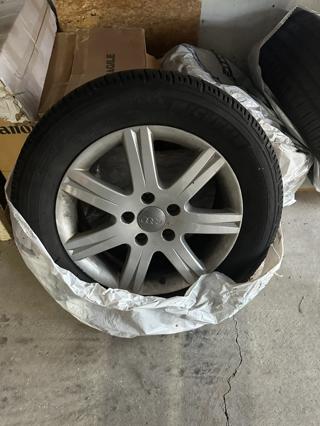 Michelin Tire on Audi Rim