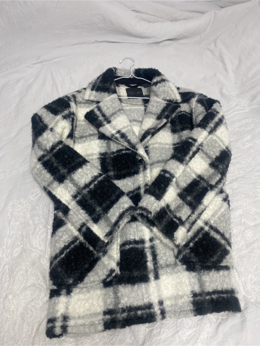 Zara Plaid Coat - Size S