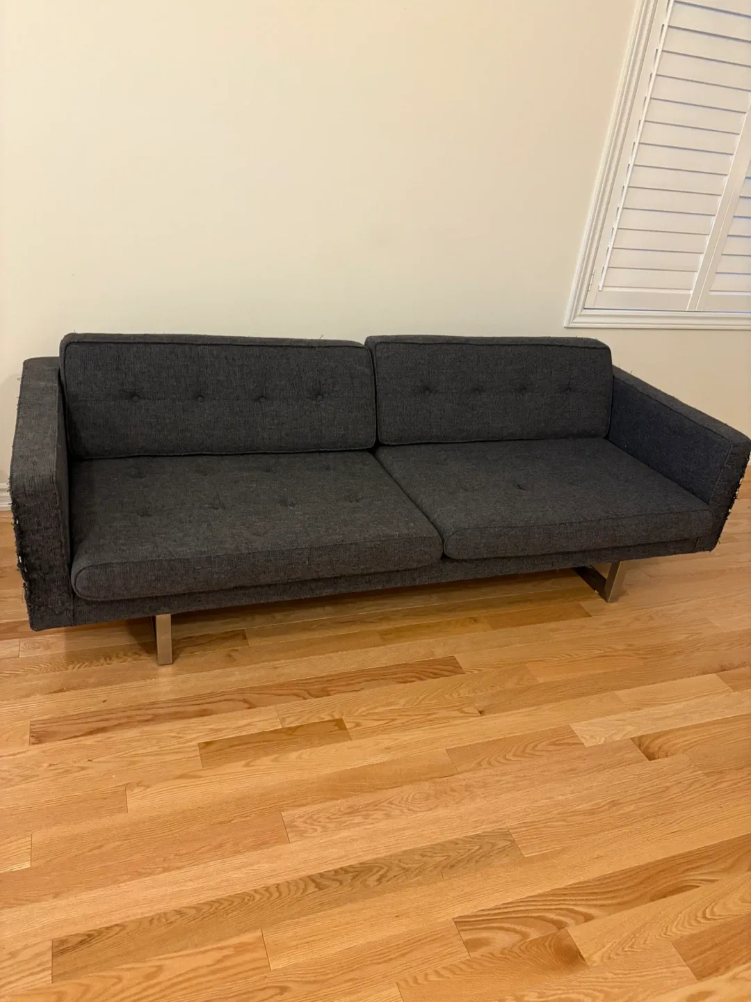 Free couch Charcoal Grey Sofa - Well Used
