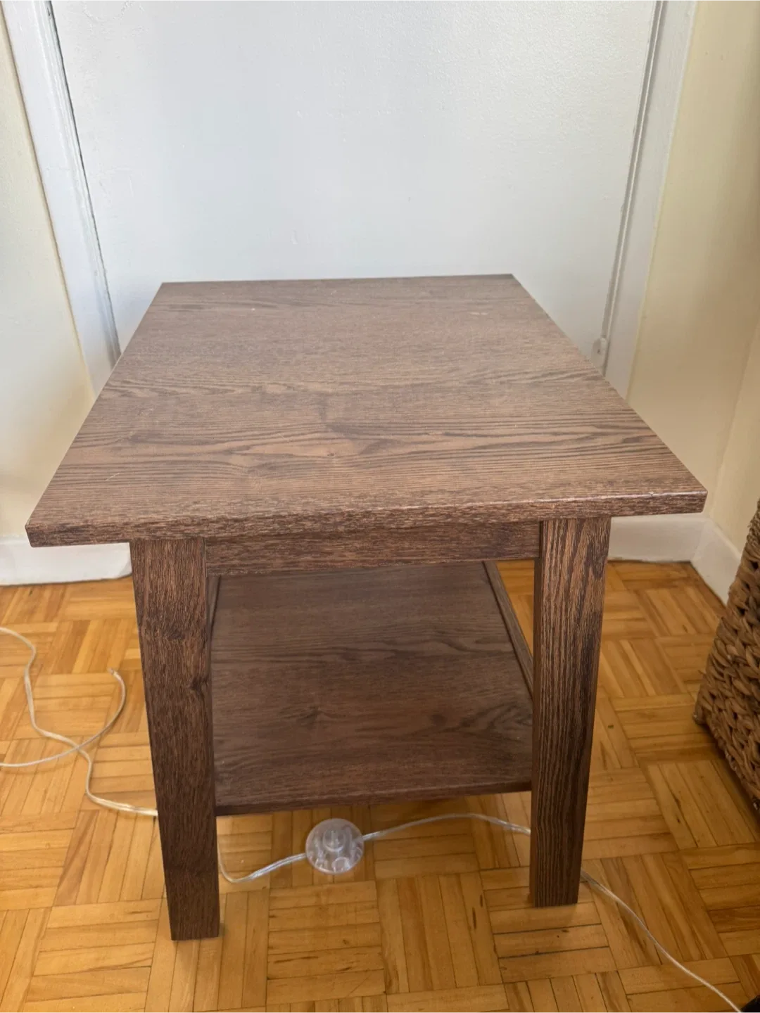 IKEA Brown Wood Side Table image indicator(2)