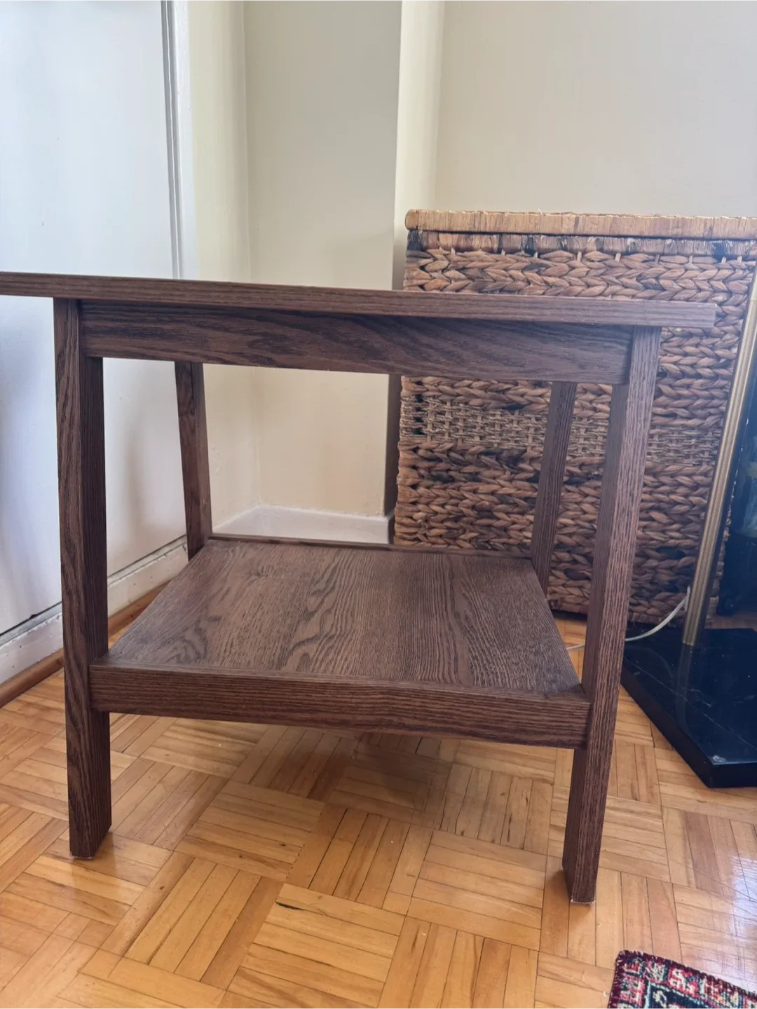 IKEA Brown Wood Side Table image indicator(4)