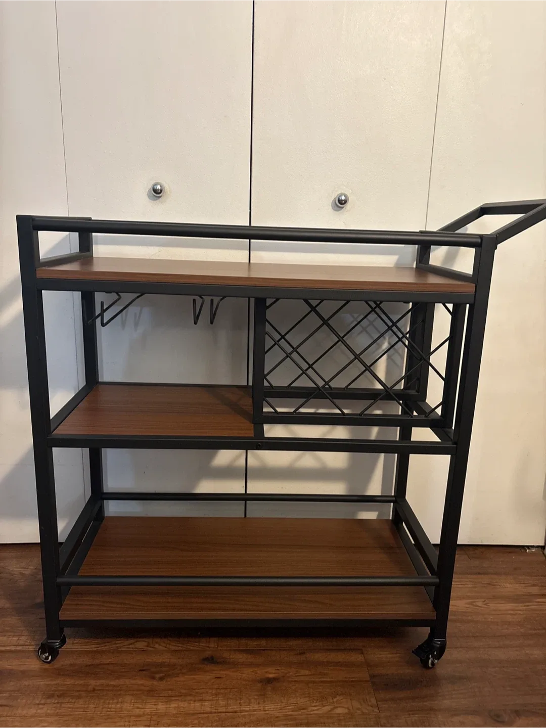 Black & Brown Bar Cart