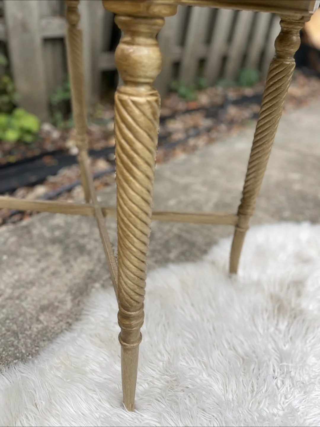 Beautiful nightstand with 2 drawers redone In Pottery Barn Dupe image indicator(3)