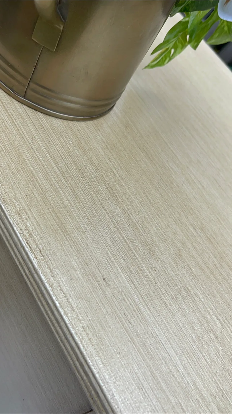 Beautiful nightstand with 2 drawers redone In Pottery Barn Dupe image indicator(7)