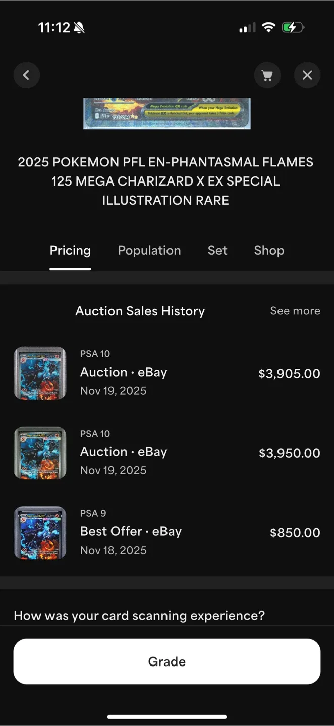 PSA 10Mega Charizard X EX image indicator(3)