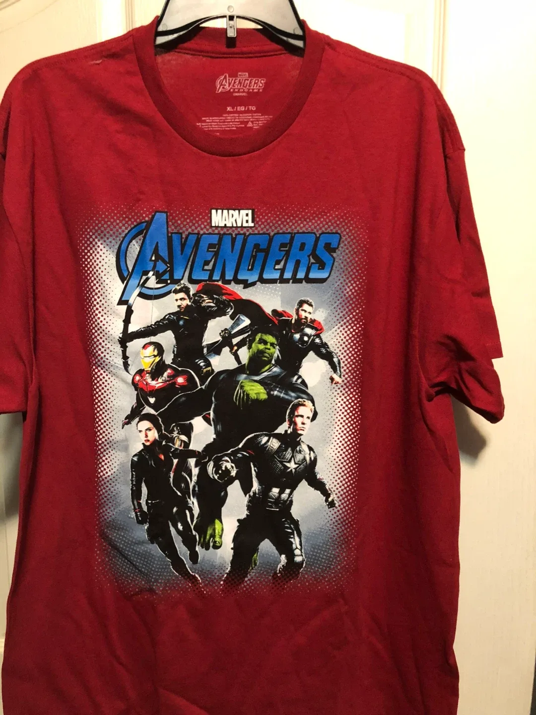 Marvel Avengers Endgame Red T-Shirt - XL