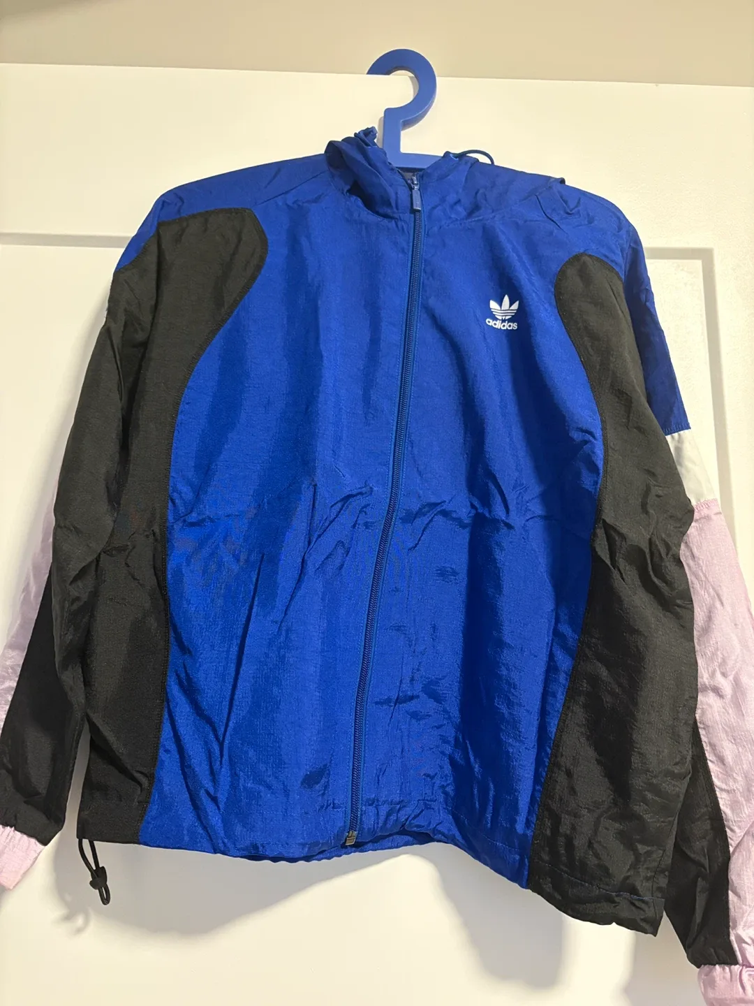 Adidas Blue & Black Windbreaker Jacket