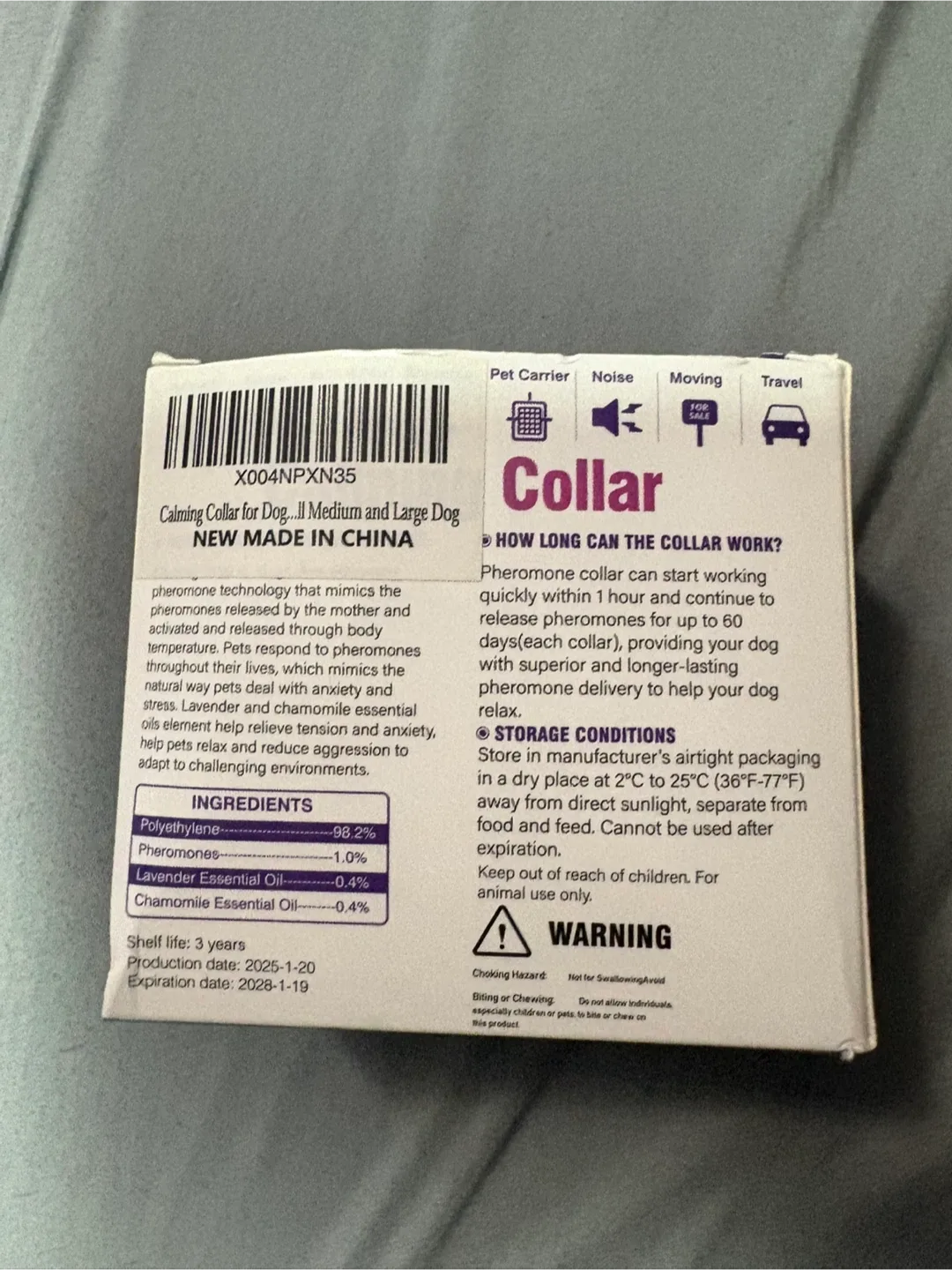 New Calming Collar for Medium/Large Dogs image indicator(3)