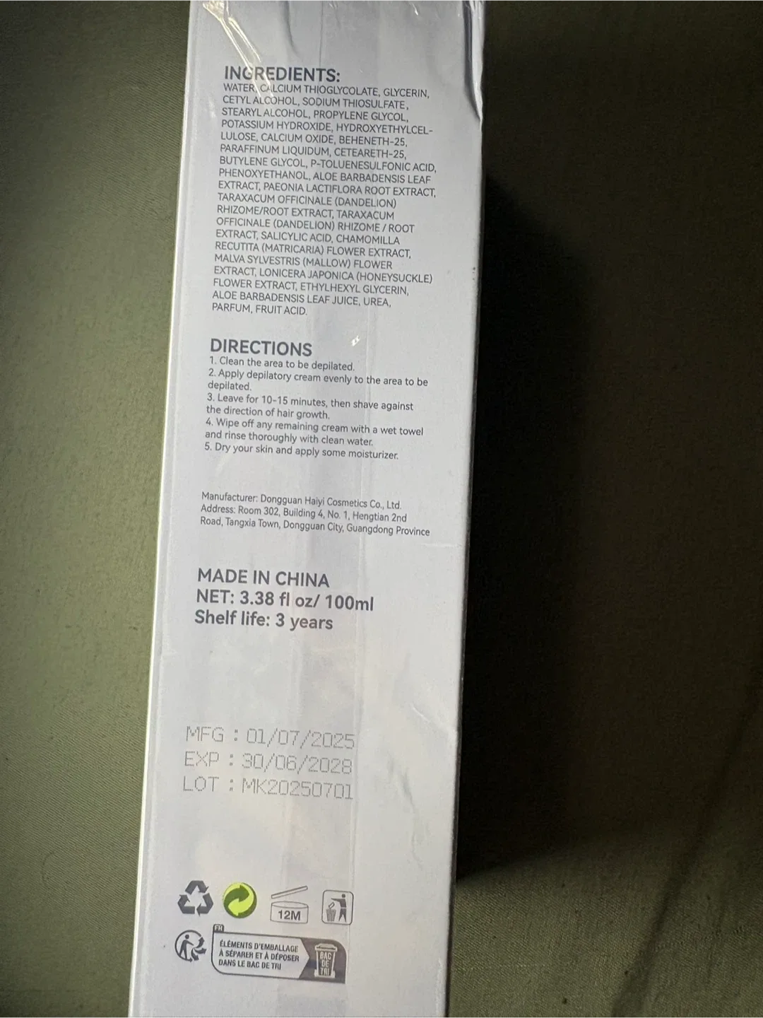 BodyHair Removal Cream 3.38 fl oz image indicator(4)