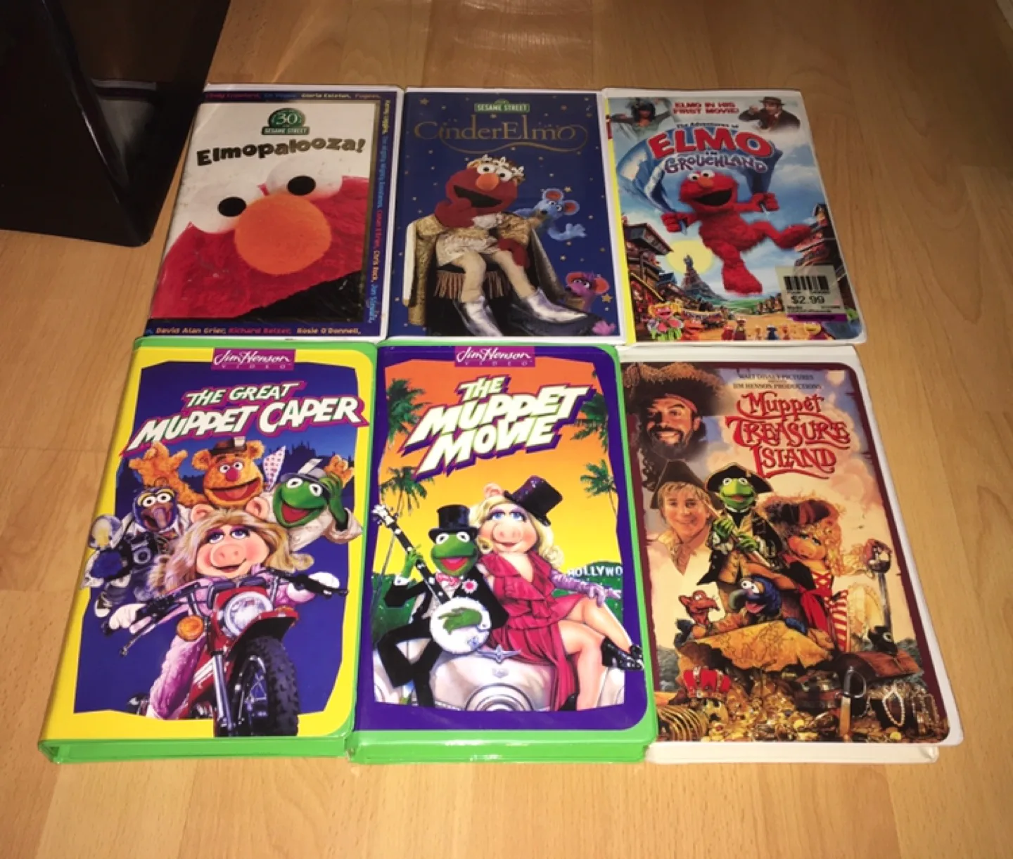 Older VHS Tapes: Winnie the Pooh, Muppets, Elmo image indicator(2)