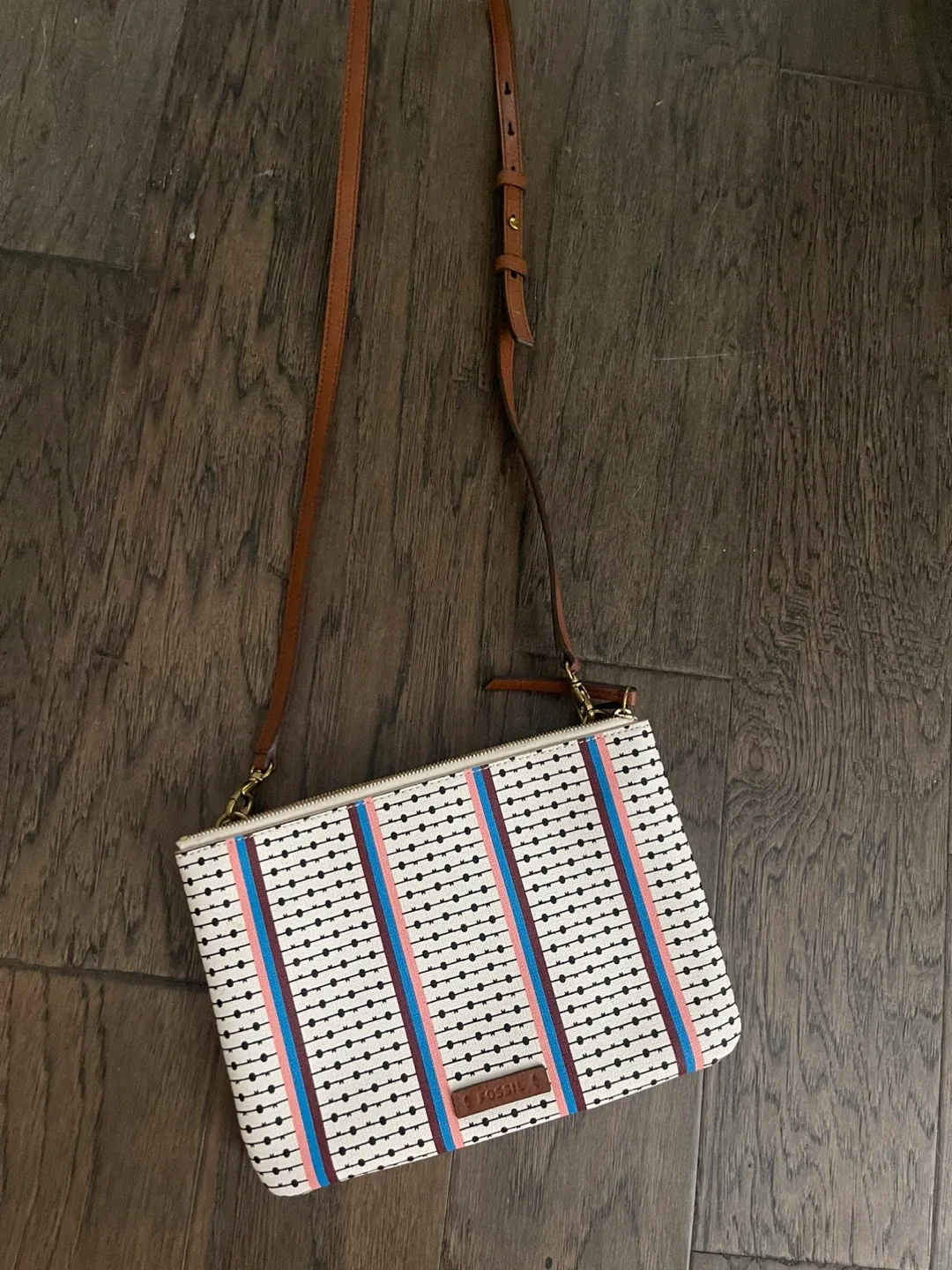 Fossil Striped Crossbody Bag image indicator(2)