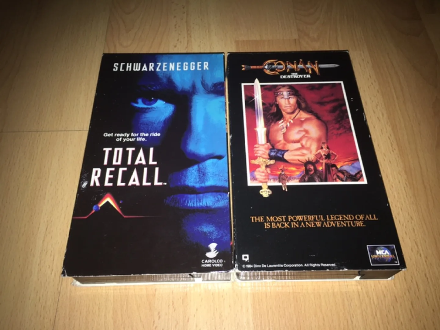 ($5 each) Arnold Schwarzenegger VHS Tapes