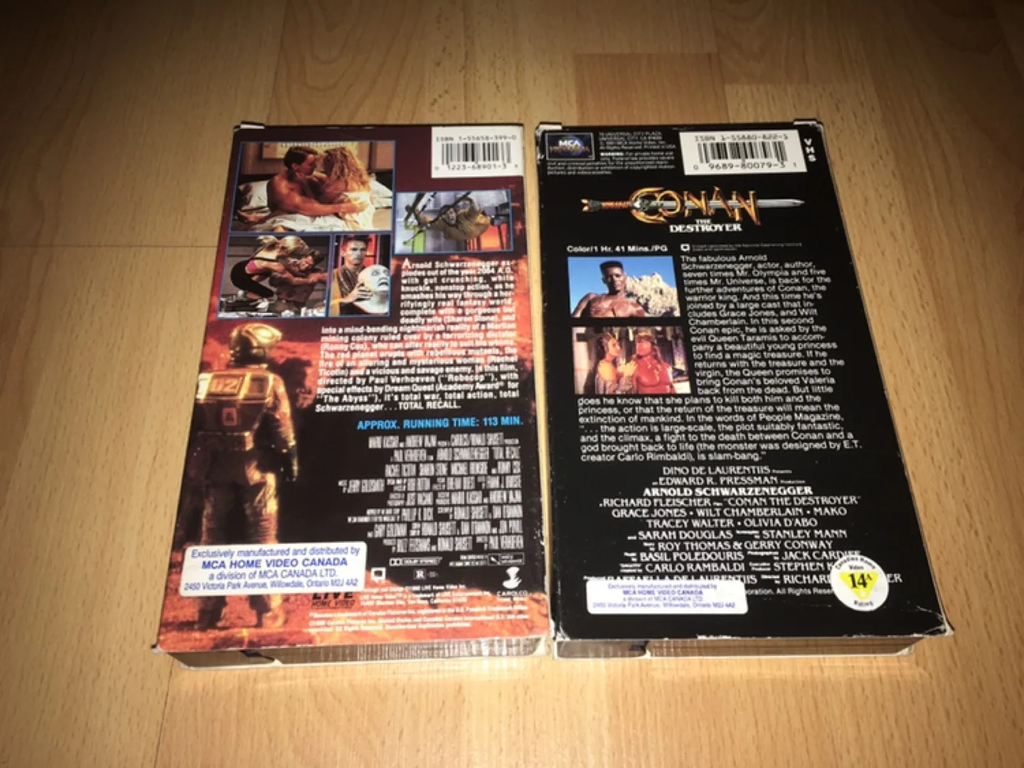 ($5 each) Arnold Schwarzenegger VHS Tapes image indicator(4)