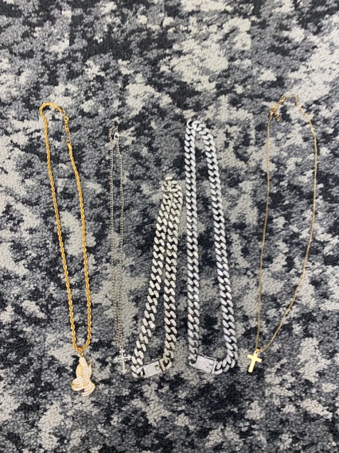 Assorted Necklaces - Gold, Silver, & Cuban Link image indicator(5)