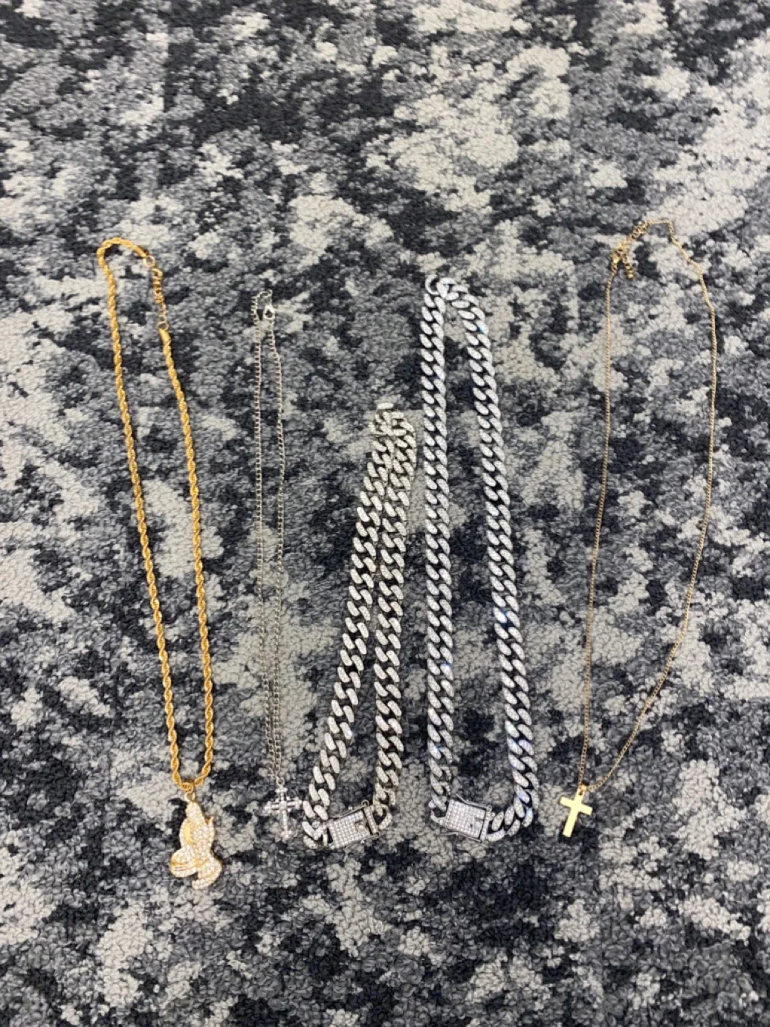 Assorted Necklaces - Gold, Silver, & Cuban Link image indicator(4)