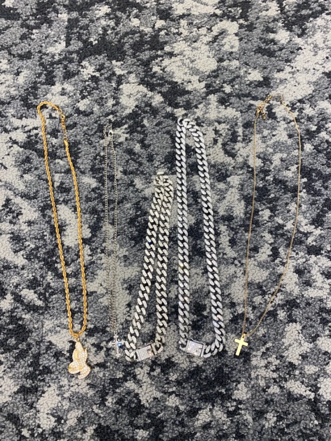 Assorted Necklaces - Gold, Silver, & Cuban Link image indicator(3)
