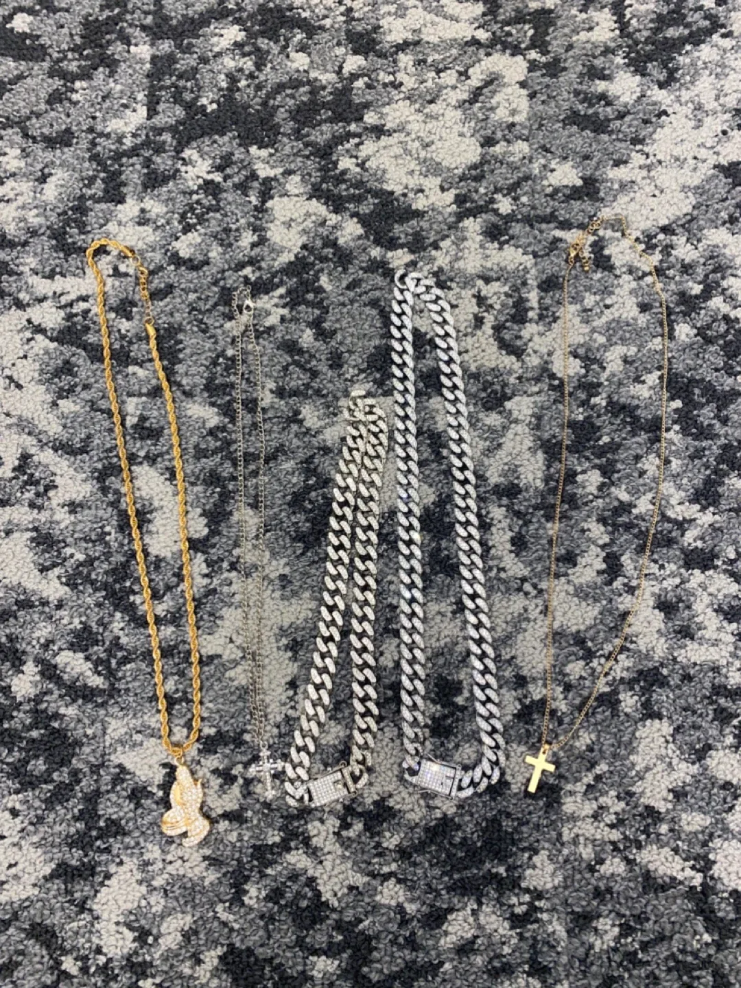Assorted Necklaces - Gold, Silver, & Cuban Link image indicator(2)