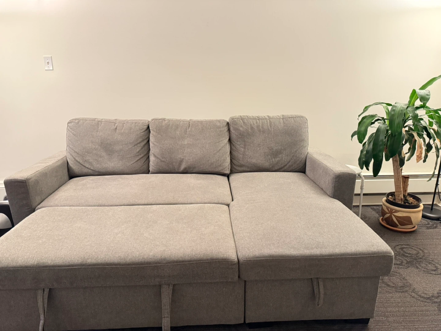 Grey Sectional Sofa with Storage - photo 3