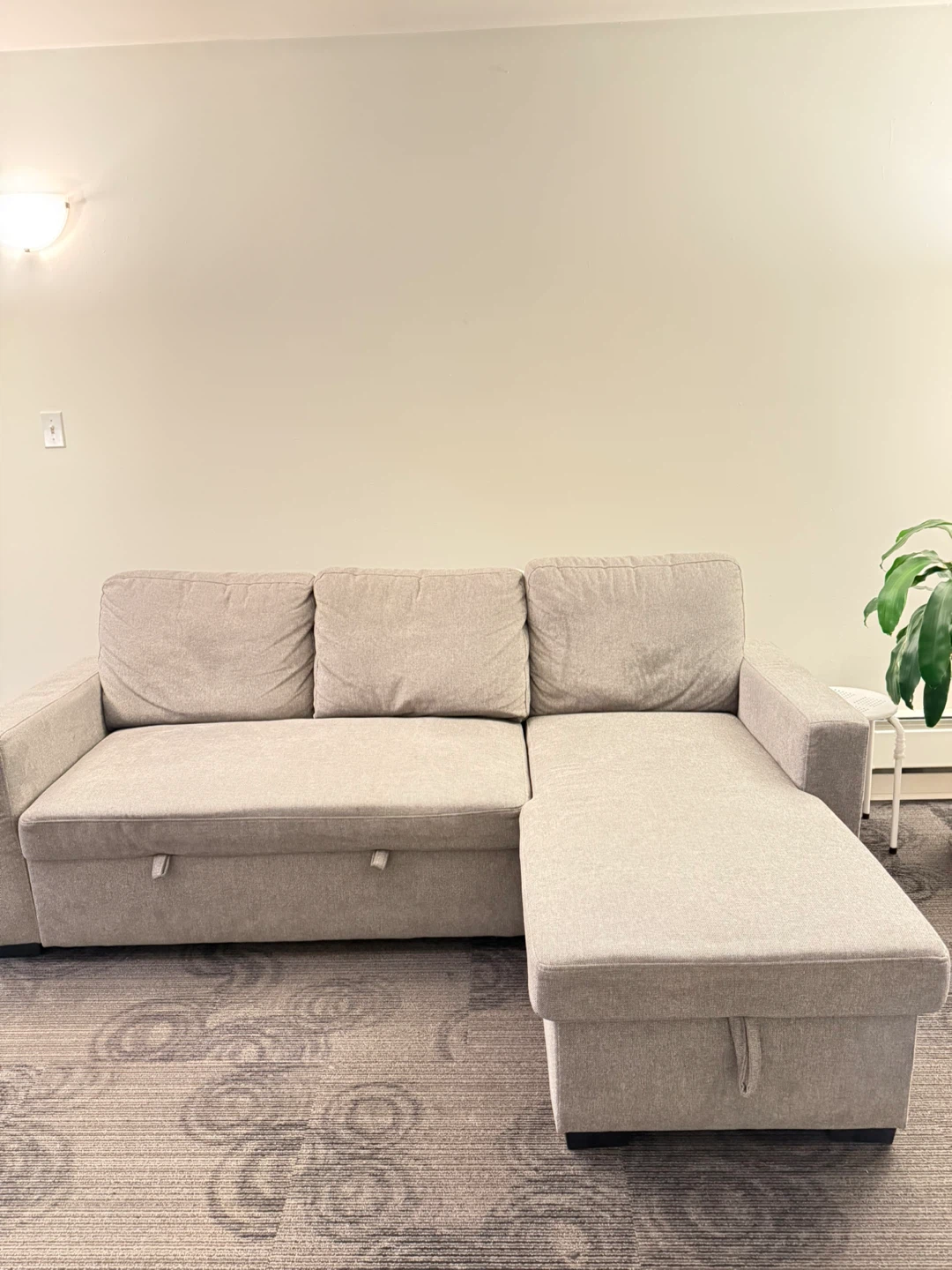 Grey Sectional Sofa with Storage - photo 4