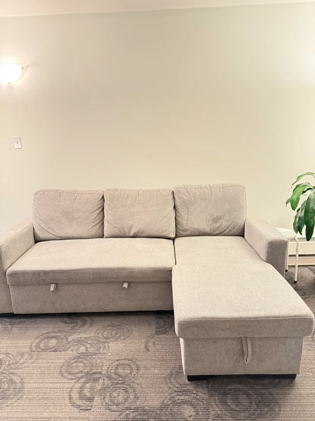 Grey Sectional Sofa with Storage image indicator(4)