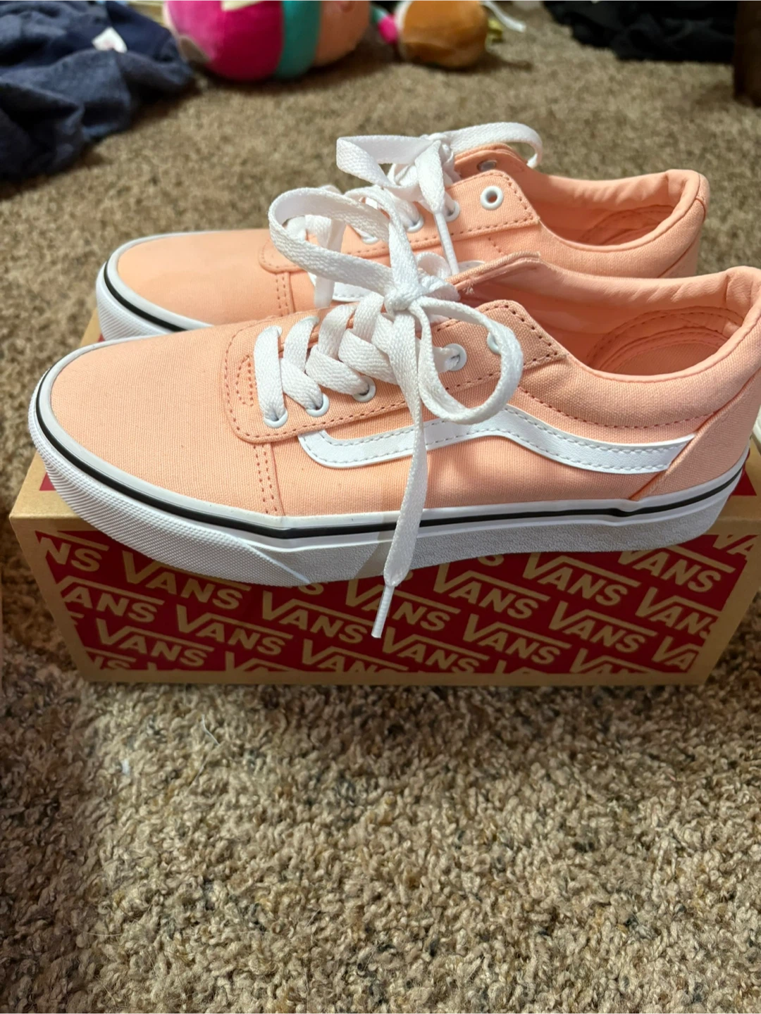 Vans Coastal Tropical Peach Shoes - Size 3 Youth