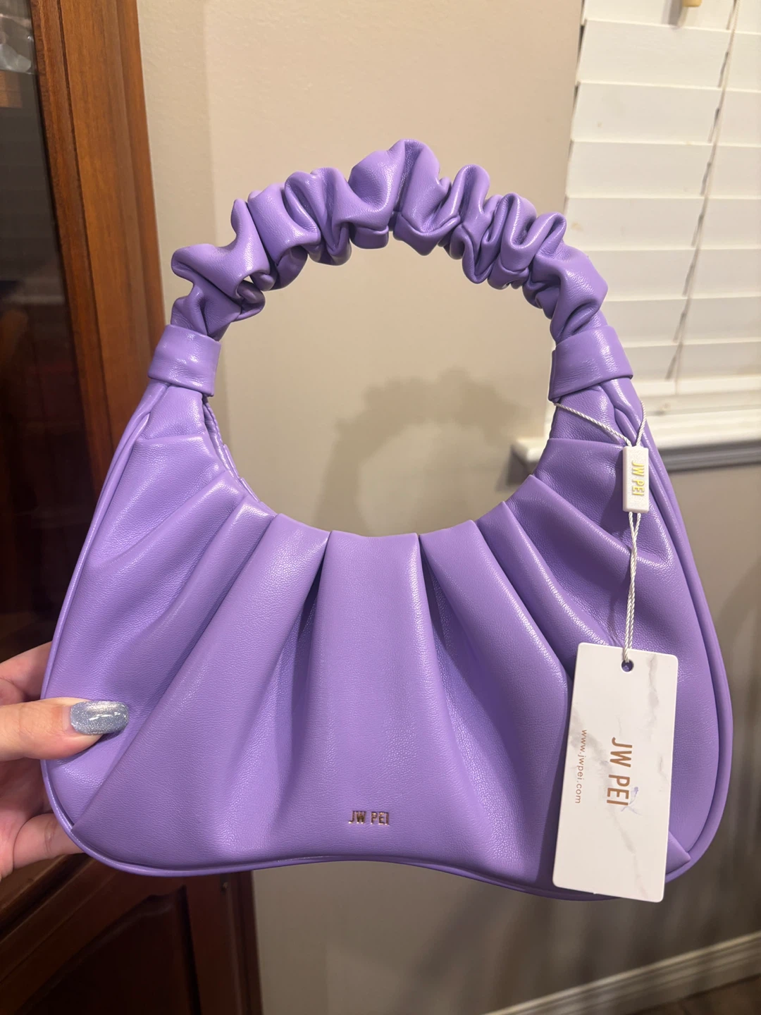 JW PEI Gabbi Ruched Hobo Handbag - Purple - photo 3