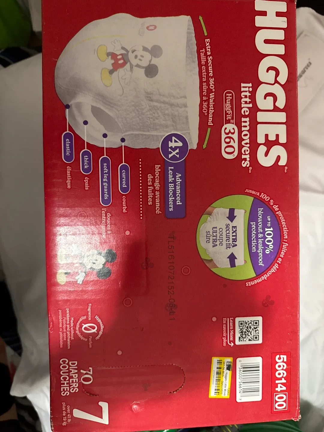 Huggies Little Movers Diapers, Size 7, 70 Count image indicator(2)