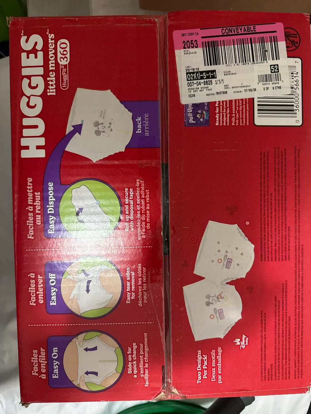 Huggies Little Movers Diapers, Size 7, 70 Count