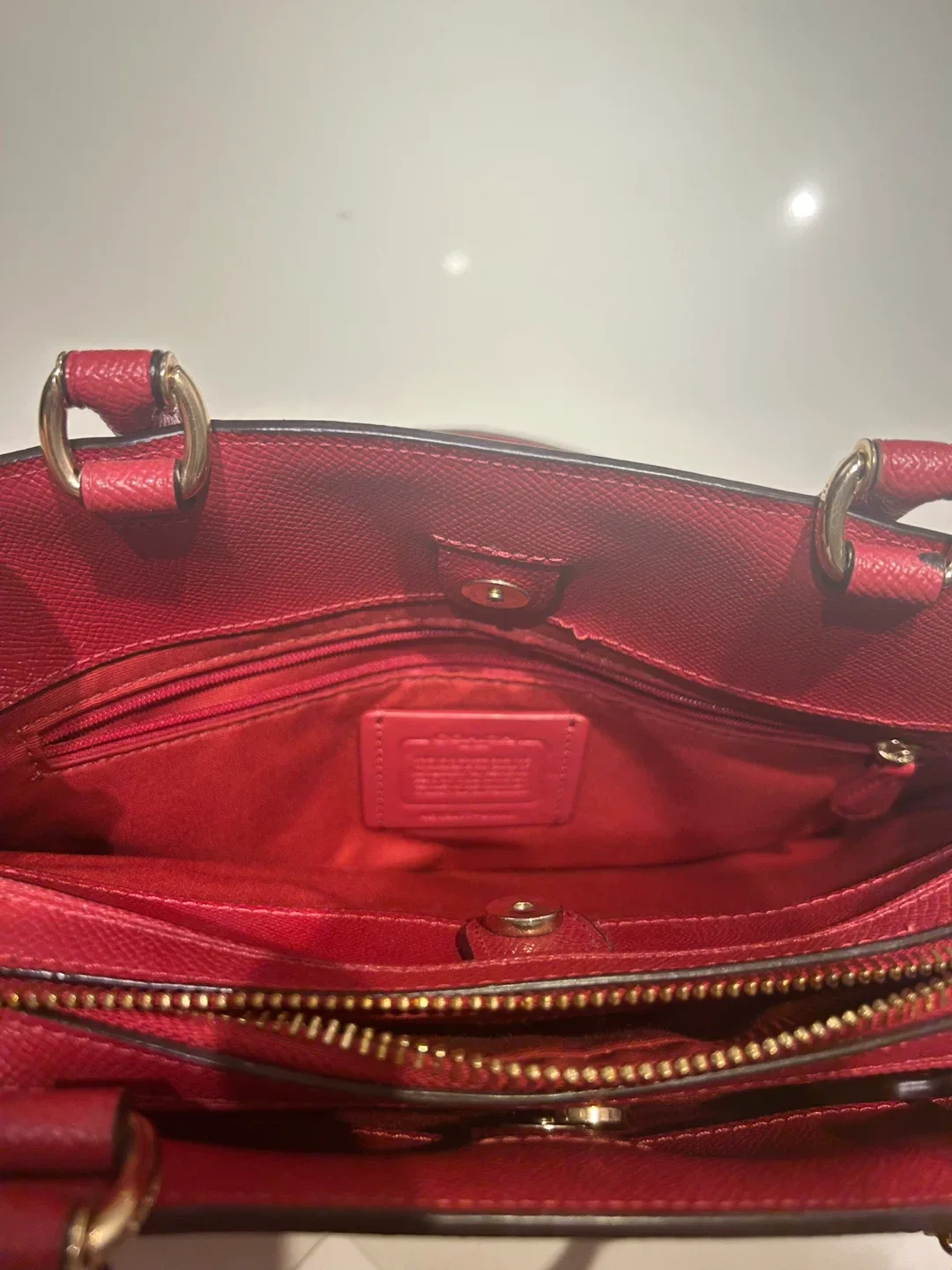 Coach Satchel Red image indicator(4)