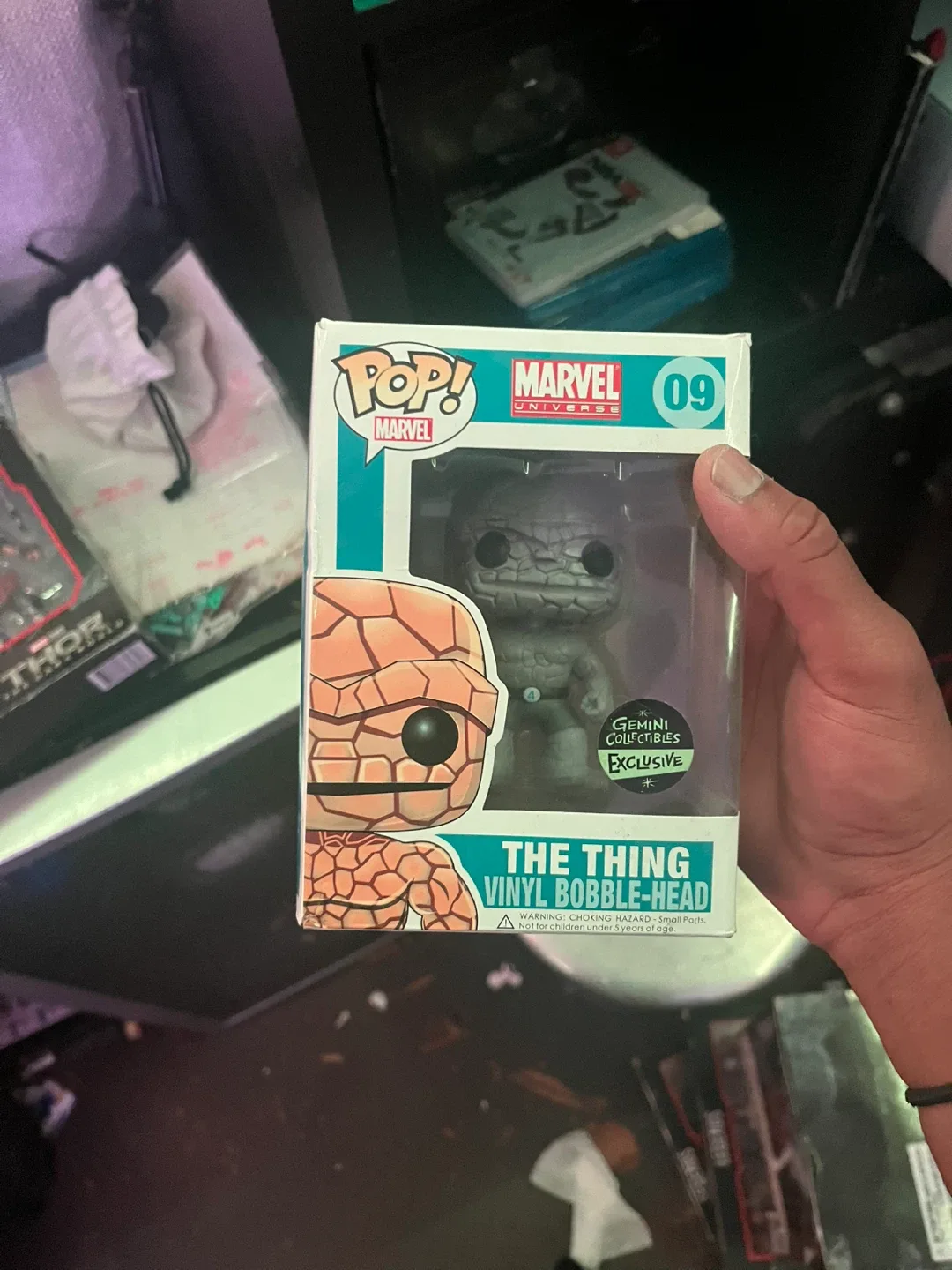 Funko Pop! Marvel The Thing Vinyl Bobble-Head - Gemini Exclusive
