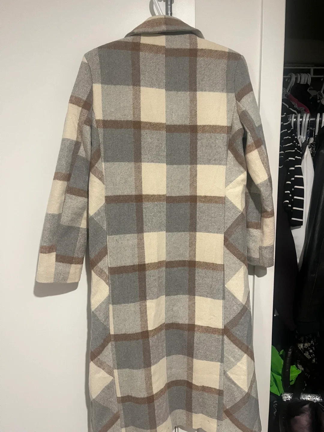 Plaid Wool Blend Coat image indicator(2)