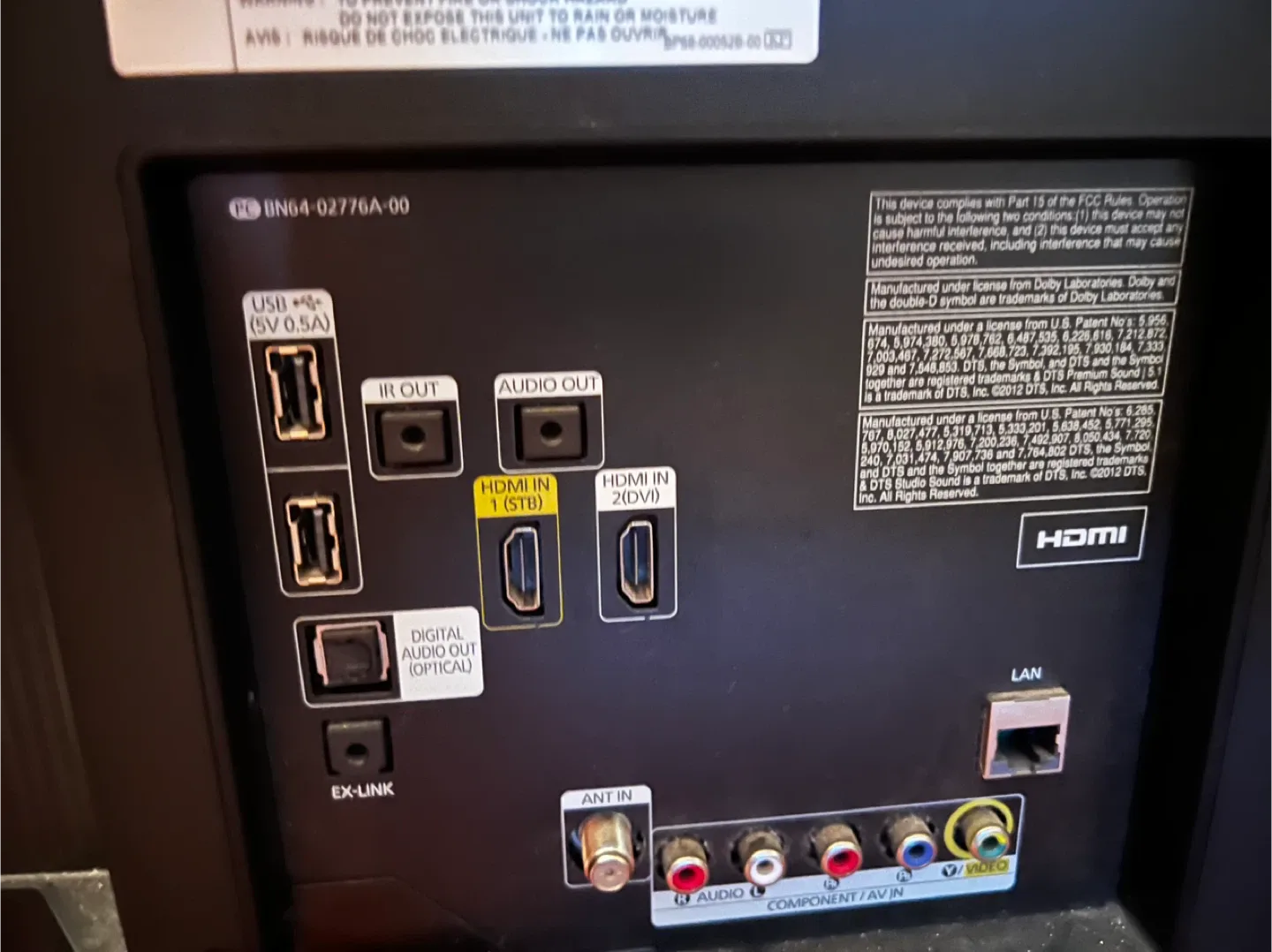 Samsung 40-inch LCD TV image indicator(4)