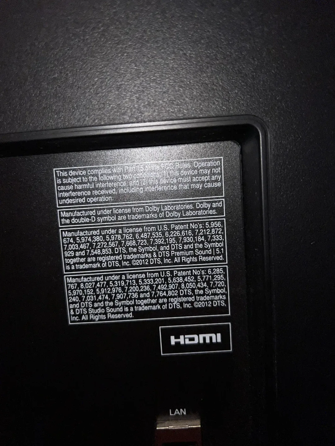 Samsung 40-inch LCD TV image indicator(5)