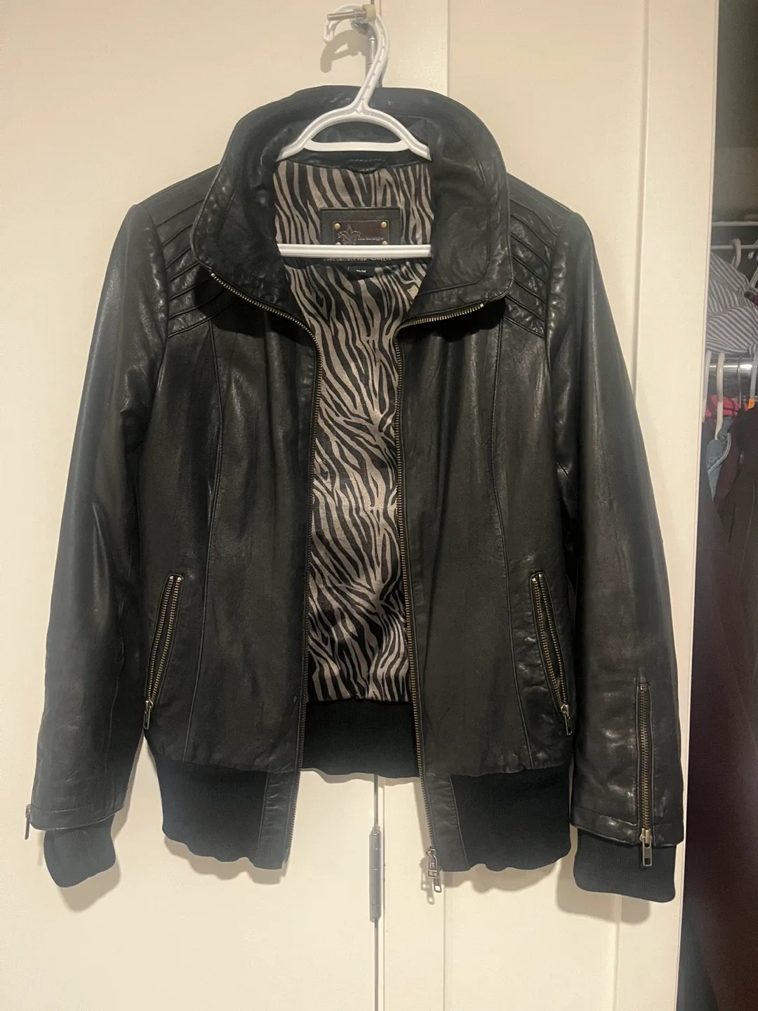 Artizia  Black Leather Jacket